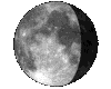 Mond, Phase: 84%, abnehmend