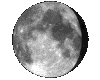 Mond, Phase: 85%, abnehmend