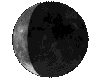 Mond, Phase: 24%, abnehmend Mond, Phase: 24%, abnehmend
