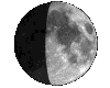 Mond, Phase: 51%, zunehmend