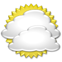 meistens bewölkt  * Niederschlagswahrscheinlichkeit 35% * Wind: 6.0km/h aus S * Zeitraum: 13:00 bis 19:00