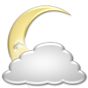 leicht bewölkt  * Niederschlagswahrscheinlichkeit 15% * Wind: 6.0km/h aus S * Zeitraum: 01:00 bis 07:00