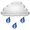 Regenschauer  * Niederschlagswahrscheinlichkeit 90% * Wind: 8.0km/h aus W * Zeitraum: 01:00 bis 09:00